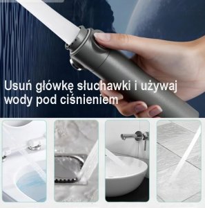 SŁUCHAWKA GŁOWICA PRYSZNICOWA OSZCZĘDNA Z FILTREM Z FUNKCJĄ MASAŻU 3 TRYBY 2