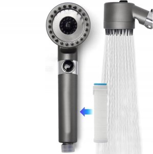 SŁUCHAWKA GŁOWICA PRYSZNICOWA OSZCZĘDNA Z FILTREM Z FUNKCJĄ MASAŻU 3 TRYBY 4