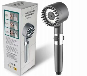 SŁUCHAWKA GŁOWICA PRYSZNICOWA OSZCZĘDNA Z FILTREM Z FUNKCJĄ MASAŻU 3 TRYBY 9