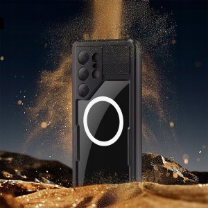 Alogy Etui wodoodporne MagSafe czarne do Samsung Galaxy S25 Ultra IP68 11