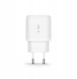 TECH-PROTECT NCA20 2-PORT NETWORK CHARGER PD 20W / QC3.0 + TYPE-C CABLE WHITE 12