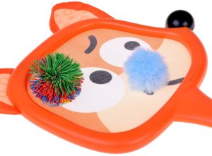 Kolorowe rakietki w kształcie zwierząt +2 piłeczki dla najmłodszych ZA5605 EDUKAMP 6