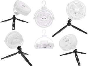 Wentylator Jokomisiada Cichy Wiatrak biurkowy Wentylator Bezprzewodowy USB 3 x nawiew ZA5609 EDUKAMP 8