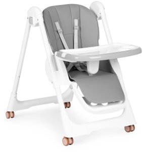 Krzesełko fotelik do karmienia regulacja wysokości ekoskóra pasy podwójna tacka ECOTOYS EDUKAMP 6