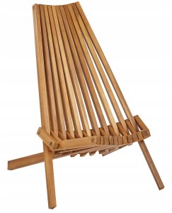 Zestaw 2 krzeseł ogrodowych BELLANO Drewno akacjowe Brązowy 4