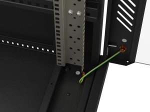 SZAFA INSTALACYJNA RACK STOJĄCA 19" 22U 600X1000 CZARNA DRZWI PRZESZKLONE LANBERG (FLAT PACK) 9