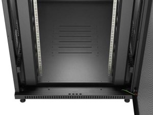 SZAFA INSTALACYJNA RACK STOJĄCA 19" 22U 800X1200 CZARNA DRZWI PERFOROWANE LANBERG (FLAT PACK) 2