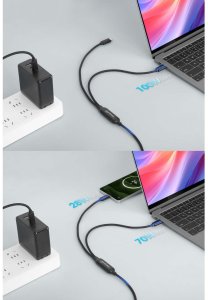 Kabel USB Manhattan USB-C - 2x USB-C 2 m Czarny (355810) 2