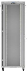 SZAFA INSTALACYJNA RACK STOJĄCA 19" 47U 800X1000 SZARA DRZWI PRZESZKLONE LCD LANBERG (FLAT PACK) V2 11