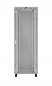 SZAFA INSTALACYJNA RACK STOJĄCA 19" 47U 800X1000 SZARA DRZWI PRZESZKLONE LCD LANBERG (FLAT PACK) V2 2