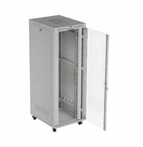 SZAFA INSTALACYJNA RACK STOJĄCA 19" 47U 800X1000 SZARA DRZWI PRZESZKLONE LCD LANBERG (FLAT PACK) V2 5