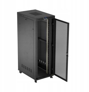 SZAFA INSTALACYJNA RACK STOJĄCA 19" 47U 800X1200 CZARNA DRZWI PERFOROWANE LCD LANBERG (FLAT PACK) V2 5
