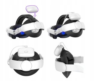 Pasek DINI do Okularów gogli VR Meta Quest 3 i 3s z regulacją + Akumulator 5