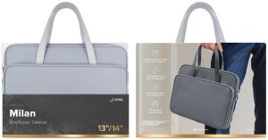 Torba Jcpal JCPal Milan Briefcase Sleeve - torba do MacBook 13/14" jasno szara 2