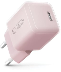 Ładowarka sieciowa Tech-Protect NCM25 USB-C Network Charger PD 25W Baby Pink 2
