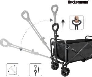 Wózek turystyczny składany Heckermann LY03-C Plażowy ogrodowy do 250 KG 11