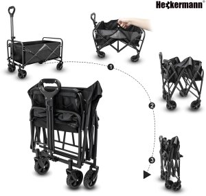 Wózek turystyczny składany Heckermann LY03-C Plażowy ogrodowy do 250 KG 12