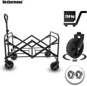 Wózek turystyczny składany Heckermann LY03-C Plażowy ogrodowy do 250 KG 13