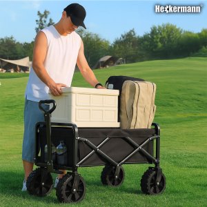 Wózek turystyczny składany Heckermann LY03-C Plażowy ogrodowy do 250 KG 3