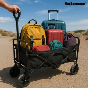Wózek turystyczny składany Heckermann LY03-C Plażowy ogrodowy do 250 KG 7