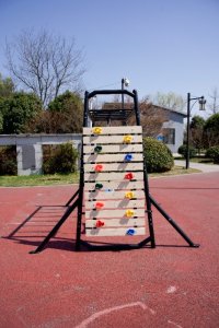 Ścianka wspinaczkowa Monkey Bar | Do siłowni ogrodowej, 100 kg, uchwyty 2