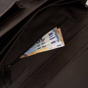 Teczka męska na dokumenty skórzana aktówka podróżna Paolo Peruzzi AY-03-BR 10