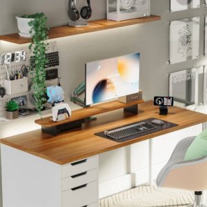 F80-XK Olive Green Solidny Ergonomiczny Uchwyt do Monitora 17'-30' Regulacja 3D VESA PIVOT 3