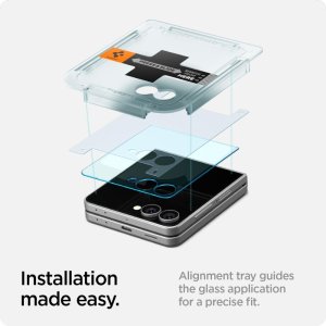 SZKŁO HARTOWANE SPIGEN GLAS.TR "EZ FIT" HD GALAXY Z FLIP 7 CLEAR 11