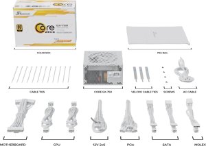 Zasilacz SeaSonic Core GX White ATX 3 750W (SRP-CGX751-A5A32SF-W) 11