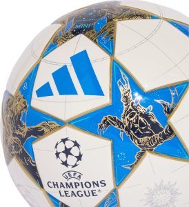 Piłka nożna adidas UCL Mini 25/26 League Stage biało-niebiesko-złota JP1544 1 3