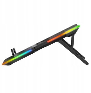 Podstawka chłodząca Rampage Coolflow  9-17" RGB czarna 4