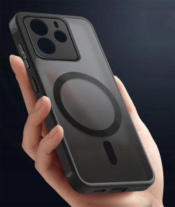 krainaGSM Etui do Xiaomi Redmi Note 14 4G do MagSafe MATT CASE WZMACNIANE Szkło 9H 3