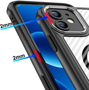 Etui do iPhone 11 |do MagSafe, Czarne Matowe, Trwałe, Wzmacniane| + Szkło 5