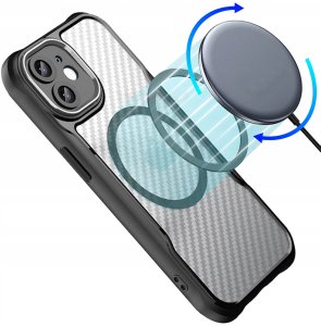 Etui do iPhone 11 |do MagSafe, Czarne Matowe, Trwałe, Wzmacniane| + Szkło 8