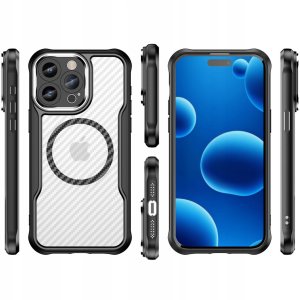 Etui do iPhone 14 Pro Max |do MagSafe, Matowe, Trwałe, Wzmacniane| + Szkło 12