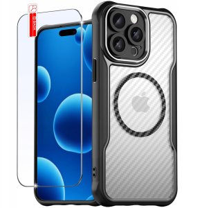 Etui do iPhone 14 Pro Max |do MagSafe, Matowe, Trwałe, Wzmacniane| + Szkło 6