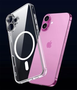 Etui do iPhone 16 WZMACNIANE do MAGSAFE ANTI SHOCK CASE + Szkło OCHRONNE 9H 3