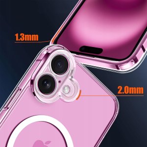 Etui do iPhone 16 WZMACNIANE do MAGSAFE ANTI SHOCK CASE + Szkło OCHRONNE 9H 4