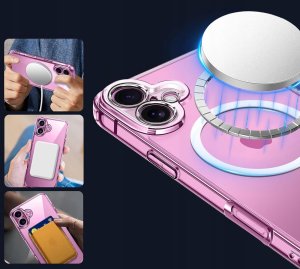 Etui do iPhone 16 WZMACNIANE do MAGSAFE ANTI SHOCK CASE + Szkło OCHRONNE 9H 7