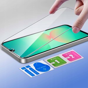 Etui z klapką do Samsung A26 5G Zamykane Czarne Futerał + Szkło 9H 4