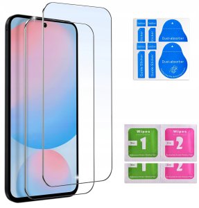 krainaGSM ZESTAW Etui do Samsung A36 5G Matowe Silikon 2 SZTUKI SZKŁO 9