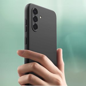 ZESTAW Etui do Samsung A56 5G Matowe Czarne Silikon 2 SZTUKI SZKŁO 5