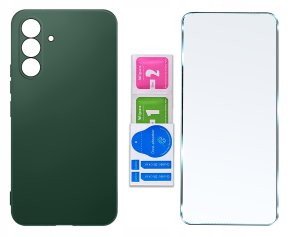 ZESTAW Etui do Samsung A56 5G Matowe Silikon 2 SZTUKI SZKŁO 6