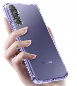 krainaGSM ZESTAW Etui do Samsung Galaxy A26 5G ANTI-SHOCK CLEAR 3 SZTUKI SZKŁO 9H 3