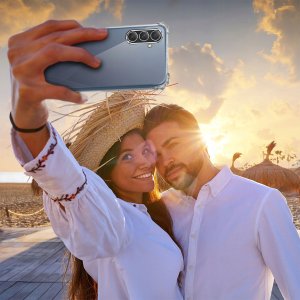krainaGSM ZESTAW Etui do Samsung Galaxy A26 5G ANTI-SHOCK CLEAR 3 SZTUKI SZKŁO 9H 6