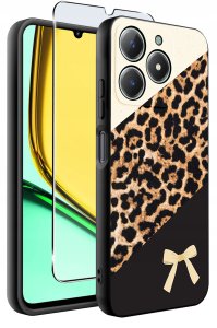 Etui do Realme C61 | C63 WZORY |SILIKONOWE MATT CASE + SZKŁO 9H 2