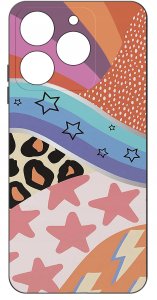 Etui do Realme C61 | C63 WZORY |SILIKONOWE MATT CASE + SZKŁO 9H 3