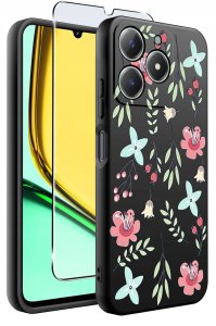 Etui do Realme C61 | C63 WZORY |SILIKONOWE MATT CASE + SZKŁO 9H 2