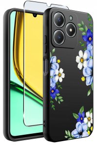 Etui do Realme C61 | C63 WZORY |SILIKONOWE MATT CASE + SZKŁO 9H 2