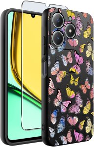 Etui do Realme C61 | C63 WZORY |SILIKONOWE MATT CASE + SZKŁO 9H 2